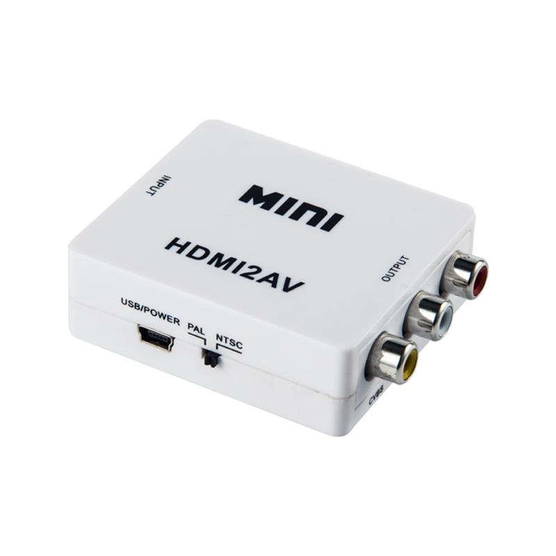 ミニサイズHDMI-AV \/ RCAコンバーター1080P