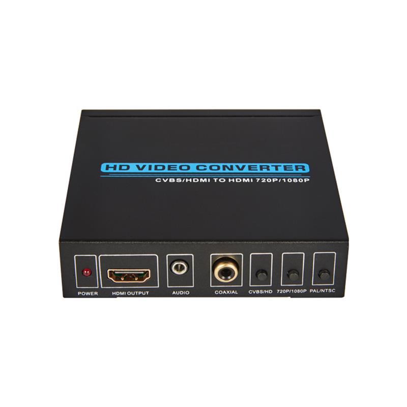 AV \/ CVBS + HDMI to HDMIコンバーターアップスケーラー（720P \/ 1080P）