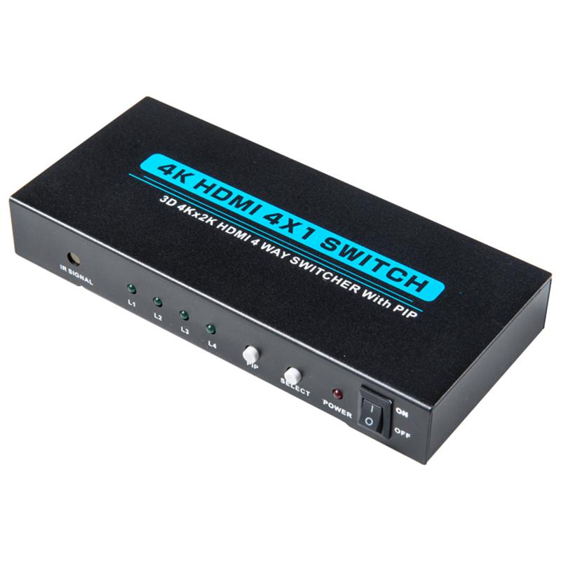 V 1.4 4 K/30 Hz HDMI 4 x 1スイッチャ、PIP対応3 Dスーパーハイビジョン4 K*2 K/30 Hz