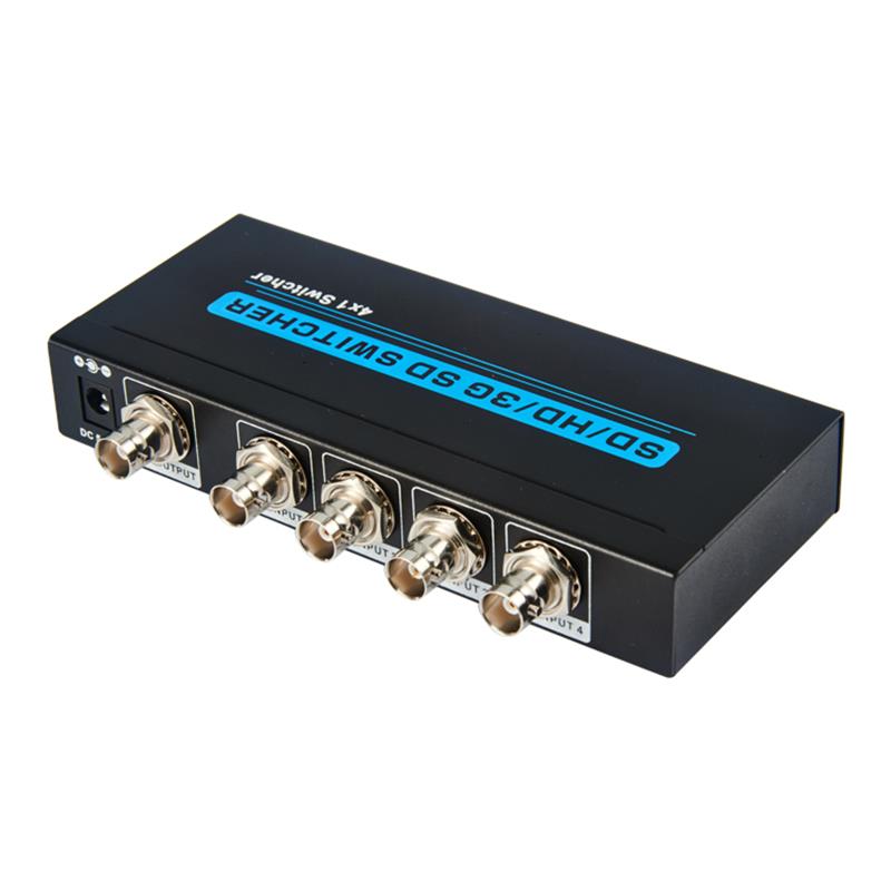 SD/HD/3 G SDI 4 x 1スイッチャ対応1080 P